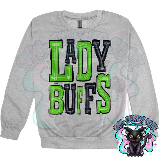 Sporty Lady Buffs - Green Black Mascot