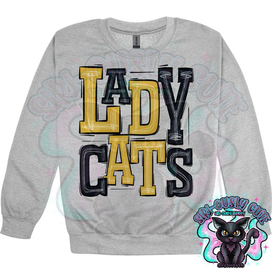 Sporty Lady Cats - Black Gold Mascot