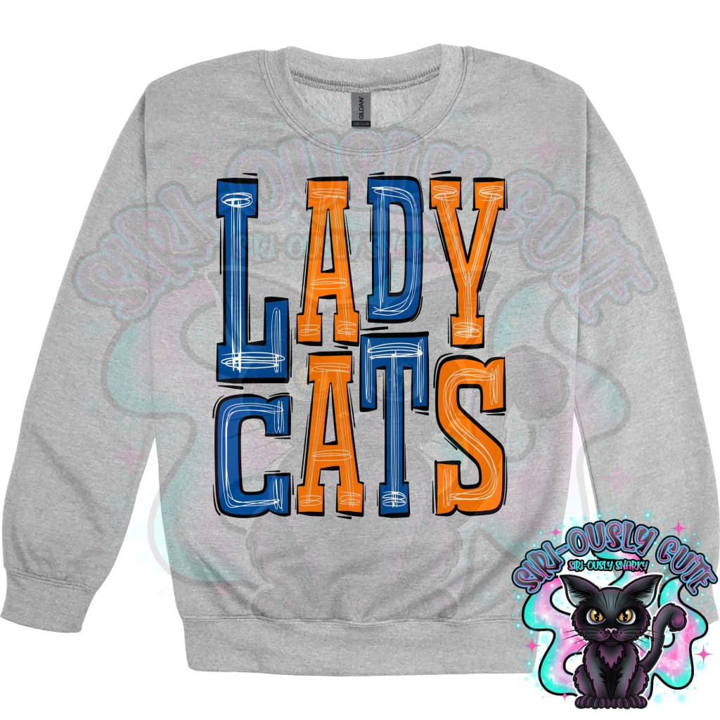 Sporty Lady Cats - Blue Orange Mascot