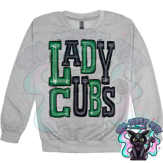 Sporty Lady Cubs - Forrest Green Black Mascot