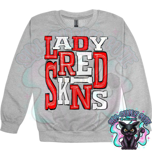 Sporty Lady Reds - Red White Mascot