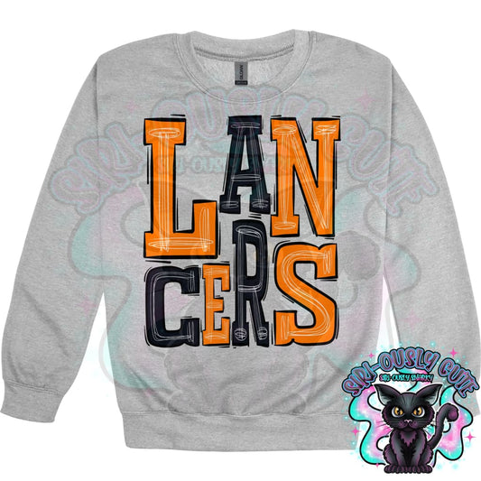 Sporty Lancers - Orange Black Mascot