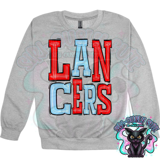 Sporty Lancers - Red Light Blue Mascot