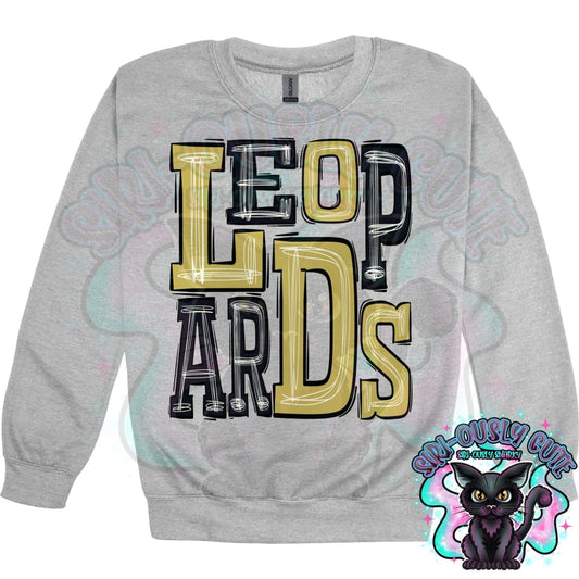 Sporty Leopards - Black Gold Mascot