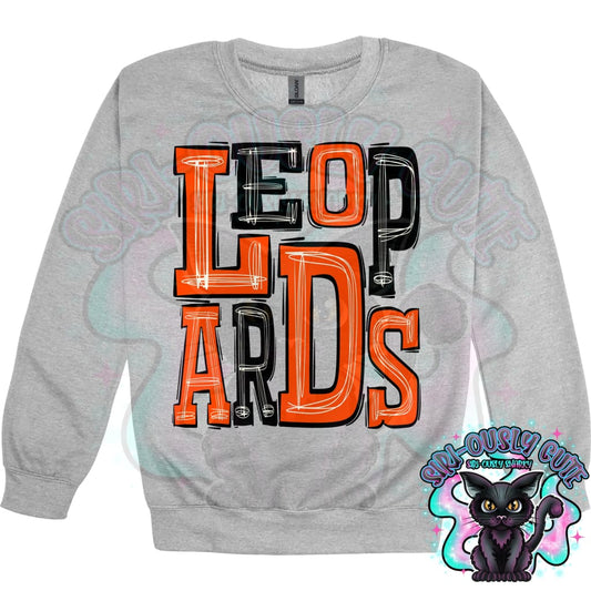 Sporty Leopards - Orange Black Mascot