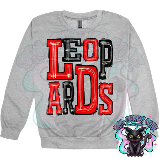 Sporty Leopards - Red Black Mascot