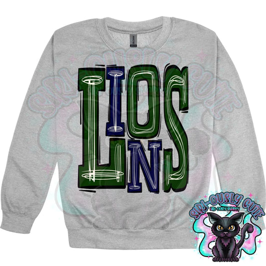 Sporty Lions - Hunter Blue Mascot