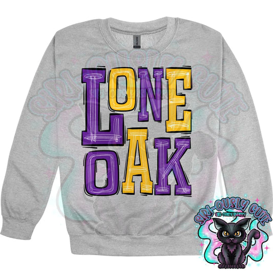 Sporty Lone - Oak Purple Yellow Gold Mascot