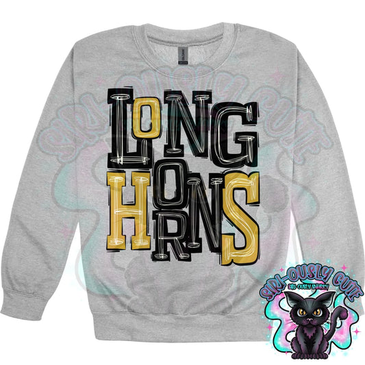 Sporty Longhorns - Black Gold Mascot