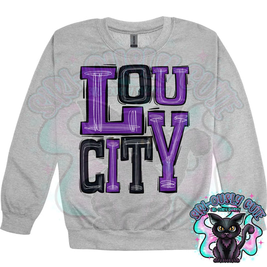Sporty Lou City - Purple Black Mascot