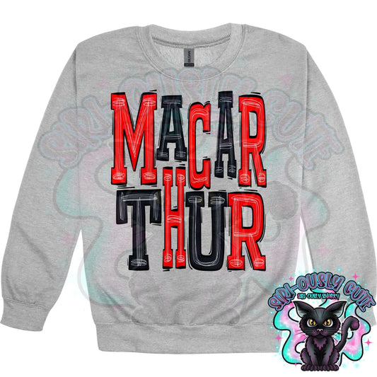 Sporty Macarthur - Red Black Mascot
