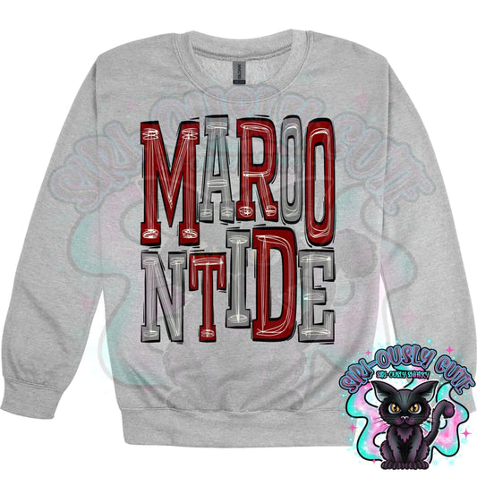 Sporty Maroon Tide - Maroon Gray Mascot