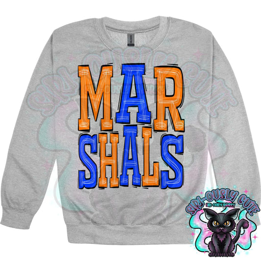 Sporty Marshals - Orange Royal Blue Mascot