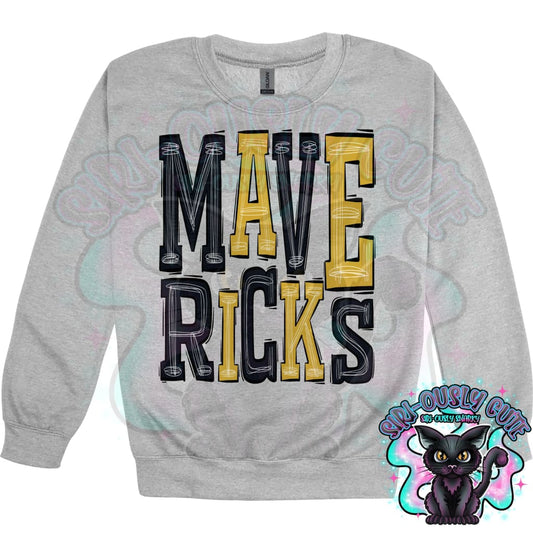 Sporty Mavericks - Black Gold Mascot