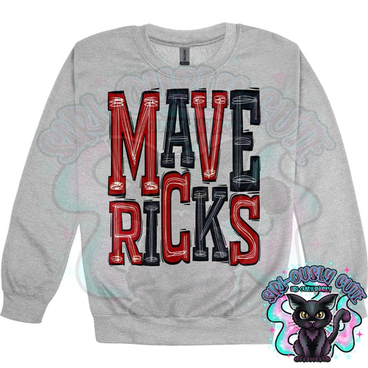 Sporty Mavericks - Crimpson Red Black Mascot