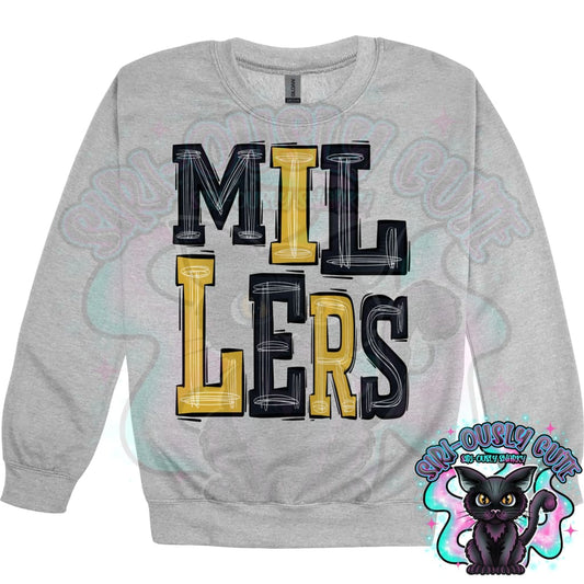 Sporty Millers - Black Gold Mascot