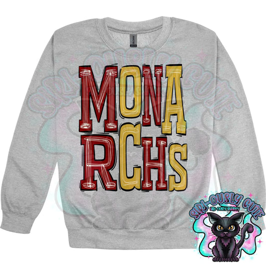 Sporty Monarchs - Maroon Black Mascot