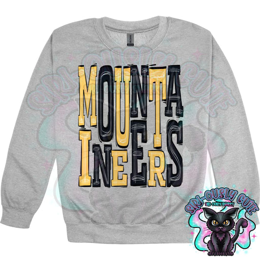 Sporty Mountaineers - Yellow Gold Black Mascot