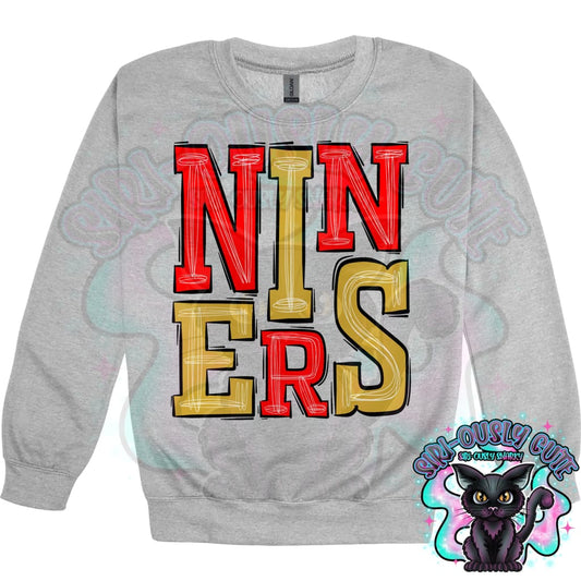 Sporty Niners - Red Gold Mascot