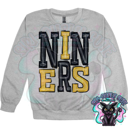 Sporty Niners - Yellow Gold Black Mascot