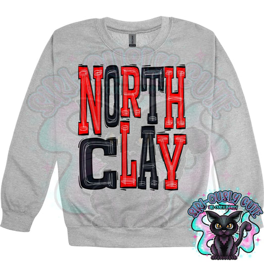 Sporty North Clay - Red Black Mascot