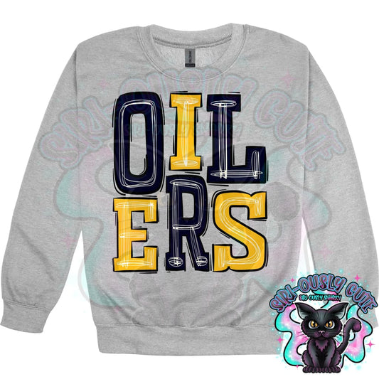 Sporty Oilers - Black Yellow Mascot