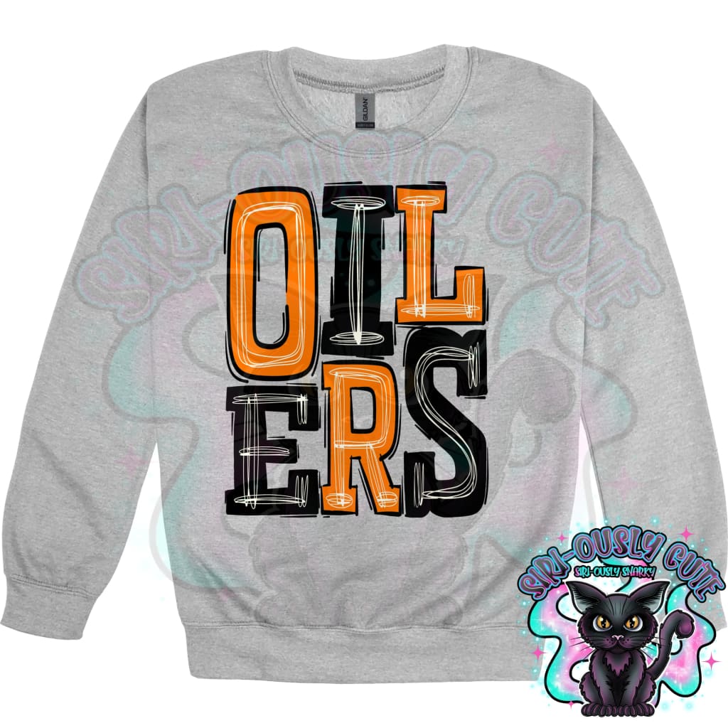 Sporty Oilers - Orange Black Mascot