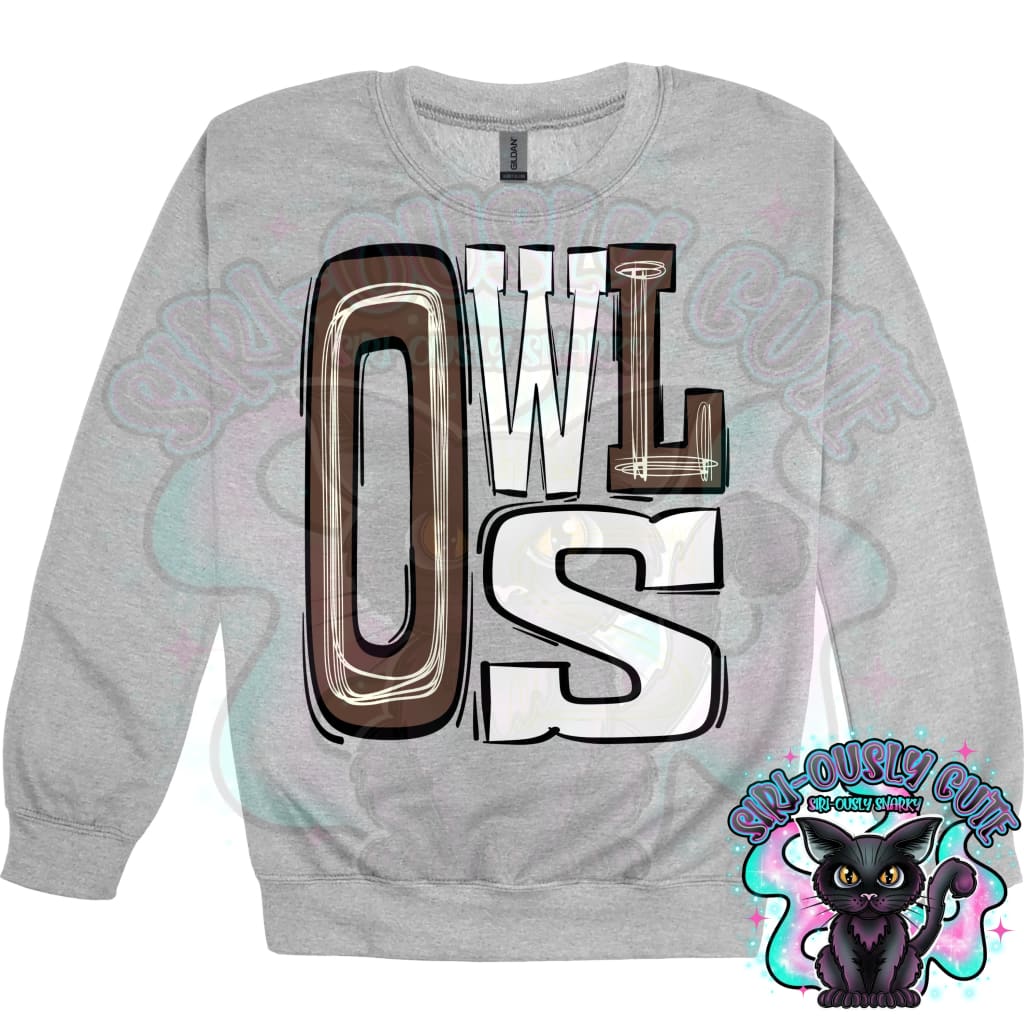 Sporty Owls - Brown White Mascot