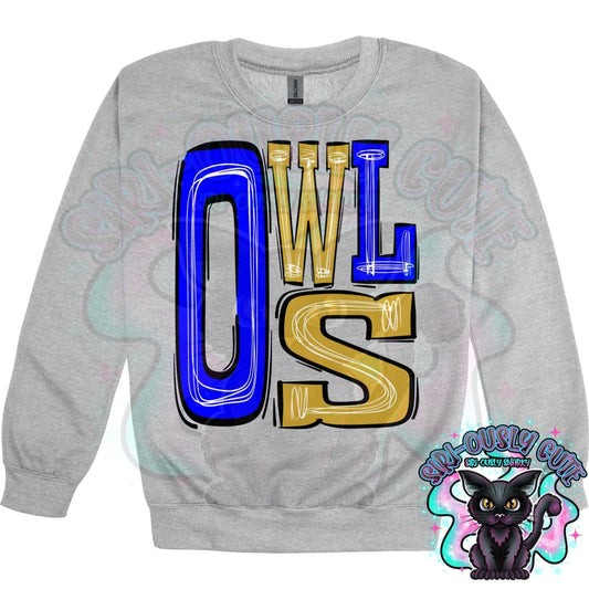 Sporty Owls - Royal Gold Mascot