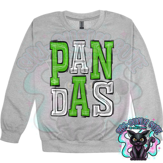 Sporty Pandas - Green White Mascot