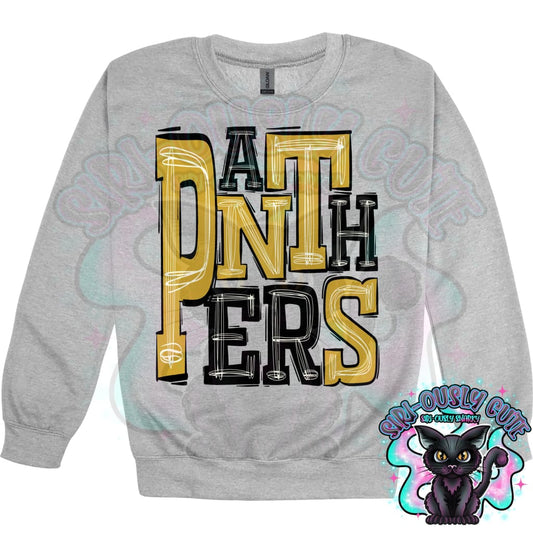 Sporty Panthers - Black Gold Mascot
