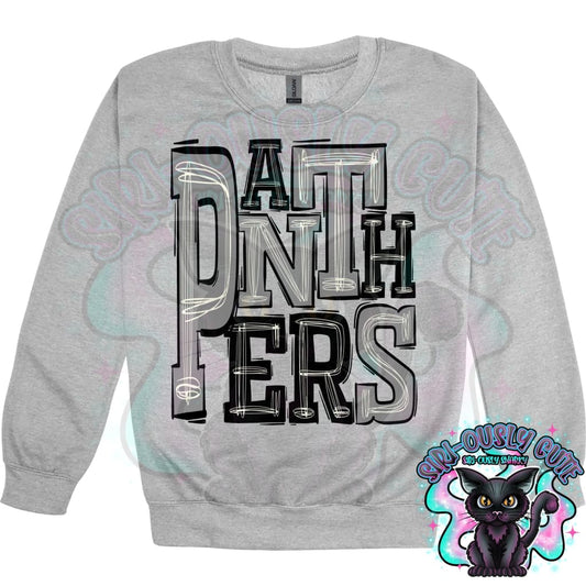 Sporty Panthers - Black Silver Mascot