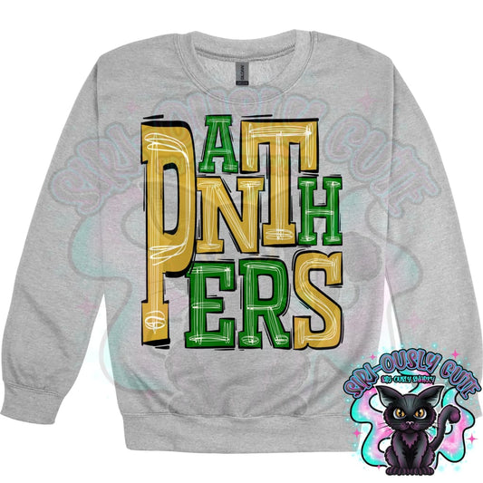 Sporty Panthers - Green Gold Mascot