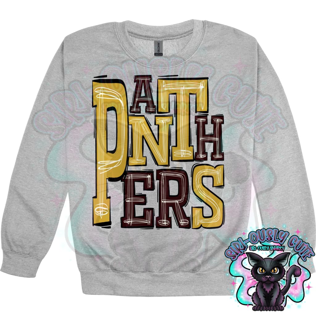 Sporty Panthers - Maroon Gold Mascot