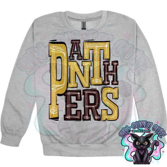 Sporty Panthers - Maroon Gold Mascot