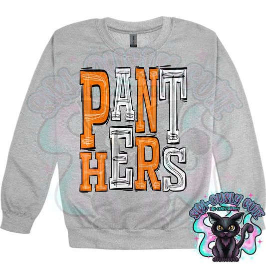 Sporty Panthers - Orange White Mascot