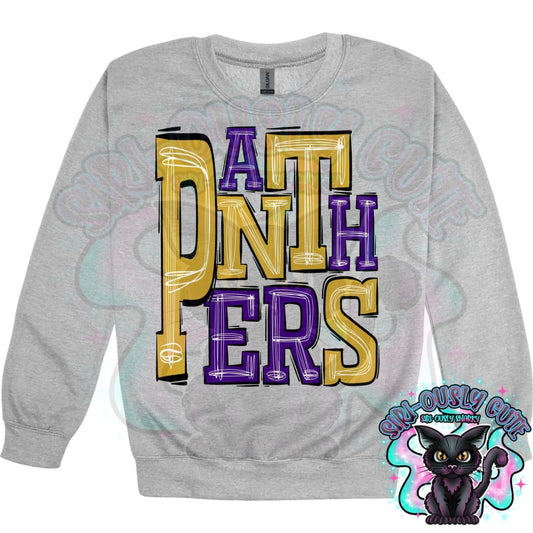 Sporty Panthers - Purple Gold Mascot