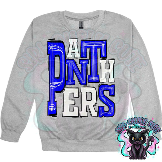 Sporty Panthers - Royal White Mascot
