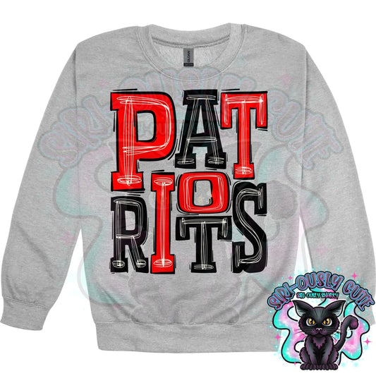Sporty Patriots - Red Black Mascot
