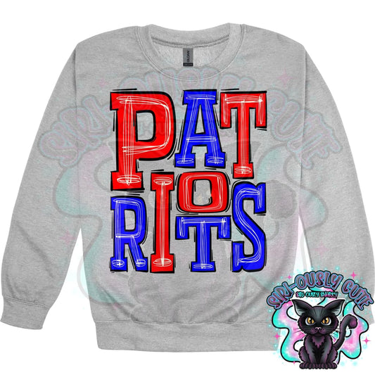 Sporty Patriots - Red Blue Mascot