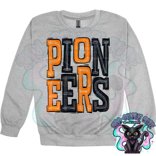 Sporty Pioneers - Orange Black Mascot