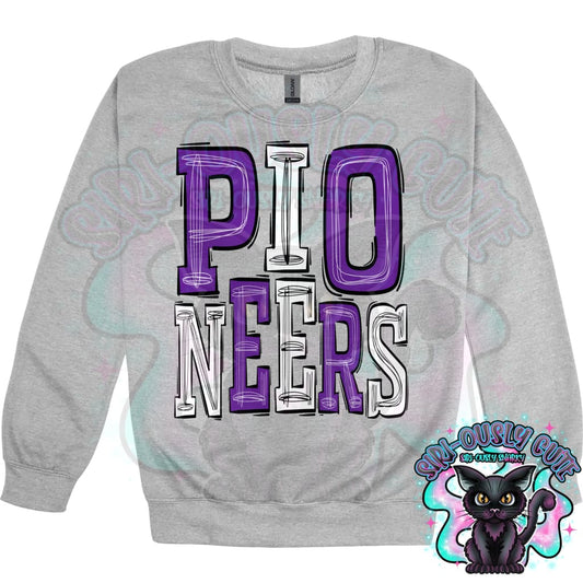 Sporty Pioneers - Purple White Mascot
