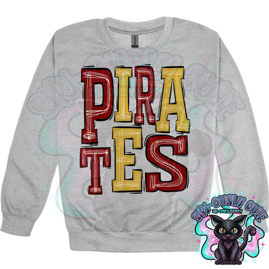 Sporty Pirates - Maroon Gold Mascot