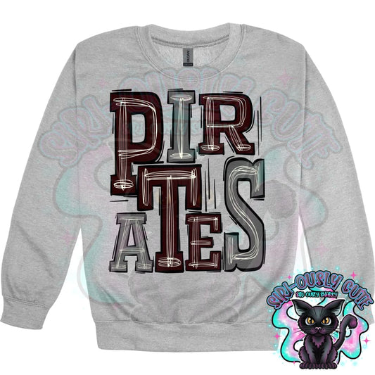 Sporty Pirates - Maroon Gray Mascot