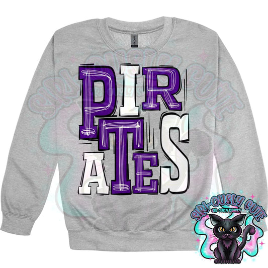 Sporty Pirates - Purple White Mascot