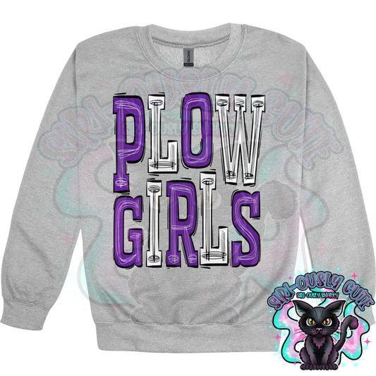 Sporty Plowgirls - Purple White Mascot
