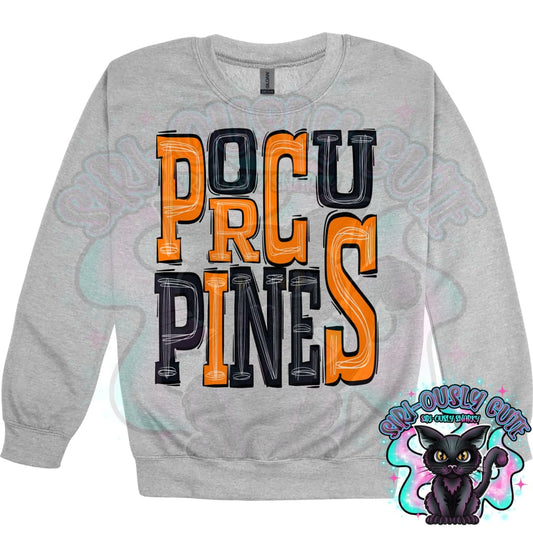 Sporty Porcupines - Orange Black Mascot
