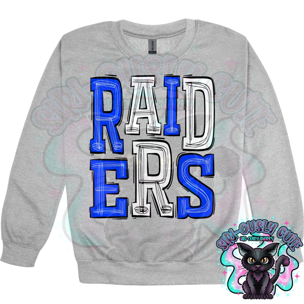 Sporty Raiders - Blue White Mascot