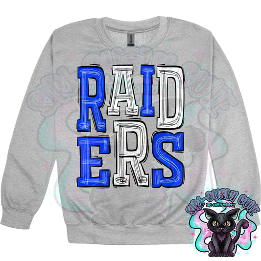 Sporty Raiders - Blue White Mascot