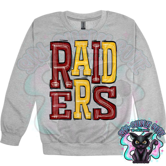 Sporty Raiders - Maroon Yellow Gold Mascot
